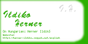 ildiko herner business card