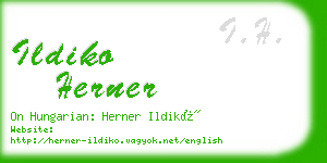 ildiko herner business card